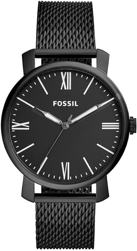 Fossil Analog BQ2369, Black/White, BQ2369