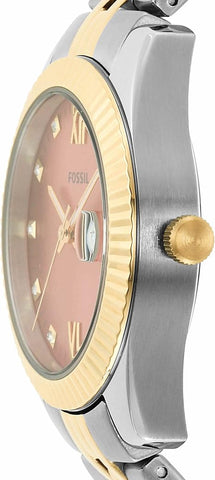 Fossil Scarlette Mini Three-Hand Date Stainless Steel Watch - ES5061