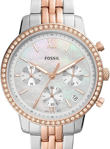 Fossil Neutra Women's Watch with Chronograph Display and Stainless Steel Bracelet Band