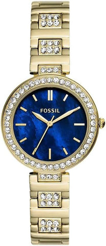 Fossil Karli Three-Hand Gold-Tone Stainless Steel Watch - BQ3924