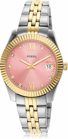 Fossil Scarlette Mini Three-Hand Date Stainless Steel Watch - ES5061