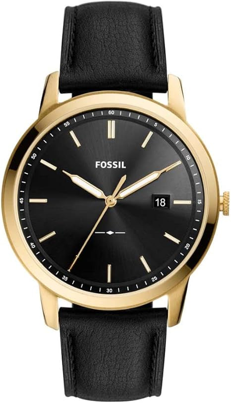 Fossil The Minimalist Solar Mens Watch Fs5840, Gold