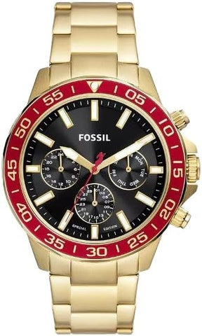 Fossil Bannon Multifunction Gold-Tone Stainless Steel Mens Watch - BQ2755