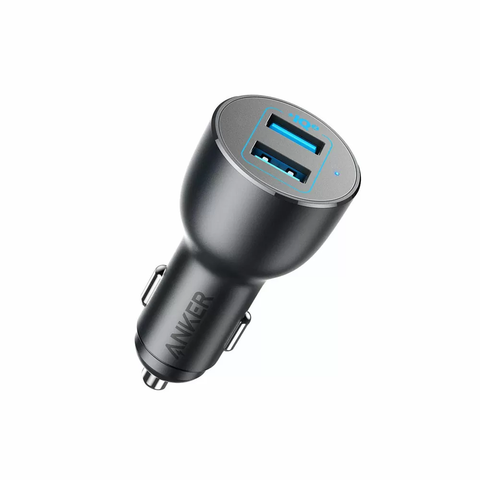 Anker Car Charger, 36W Metal Dual USB Car Charger Adapter