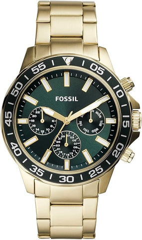 Fossil MENS BANNON STAINLESS STEEL WATCH BQ2493, GOLD