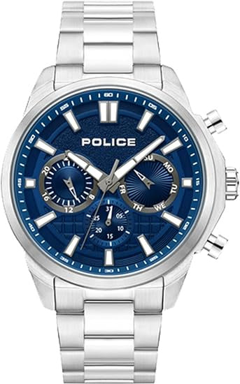 Police Rangy Gents Chronograph Watch Stainless Steel Bracelet