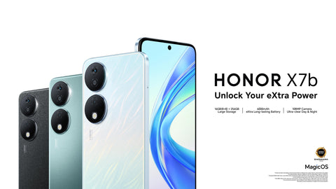 Honor X7b Smartphone 4G, 8GB Turbo RAM + 256GB Storage, 108MP Triple Camera, 6.8 Inch 90Hz Display, 6000mAh Battery, 35W Super Charge, 6nm Snapdragon Processor, Dual SIM, Android 13, Midnight Black