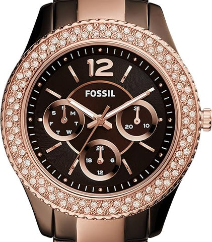 Fossil Women's Analog Quartz Watch with Stainless Steel Strap ES4079