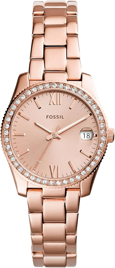 Fossil Scarlette Mini Three-Hand Date Stainless Steel Watch - ES5061