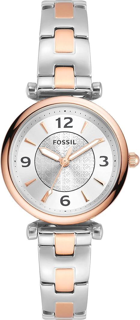 Fossil Carlie Analog Silver Dial Women's Watch-ES5201