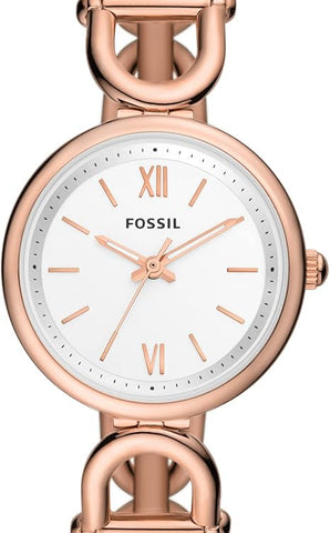 Fossil Carlie Analog Silver Dial Women's Watch-ES5273