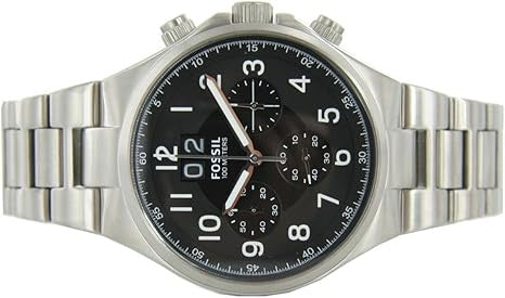 Fossil Men's CH2902 Qualifier Chronograph Stainless Steel Watch - Silver-Tone