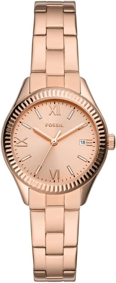 Fossil WOMENS RYE STAINLESS STEEL WATCH BQ3639, ROSE GOLD