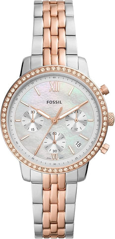 Fossil Neutra Women's Watch with Chronograph Display and Stainless Steel Bracelet Band