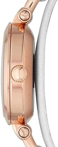 Fossil Women's Quartz Watch Georgia ES3265 with Leather Strap, Pink, Strap