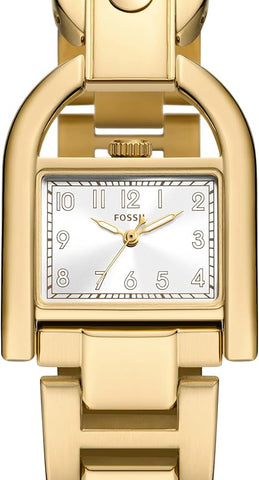 Fossil Women's Harwell Quartz Stainless Steel Three-Hand Watch, Color: Gold (Model: ES5327)