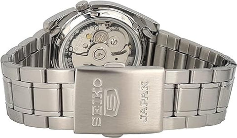 Seiko 5 Men's White Dial Stainless Steel Automatic Watch - SNKL41J1, casual