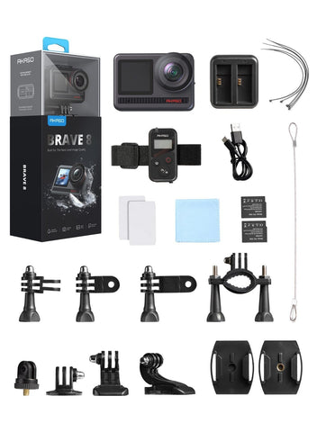 AKASO Brave 8 4K60FPS Action Camera with 48MP Photo, Touch Screen, and Waterproof Design