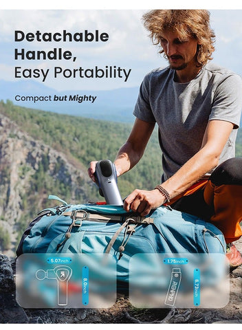 RENPHO Muscle Massage Gun with Removable Handle, RENPHO Reach Massage Gun, 5 Speed, 4 Massage Heads, 2 in 1 Deep Tissue Hand Massager | Best Price UAE | Dubai, Abu Dhabi