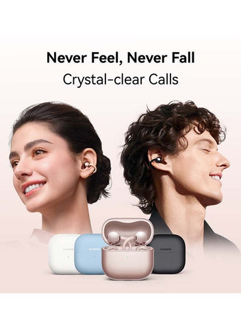 HUAWEI FreeClip 2 Wireless Earphones, Bluetooth Earbuds, Airy C-bridge Design, Adaptive Open-ear Listening, Crystal-clear Calls, 38 Hours Long Battery Life, Compatible with iOS & Android, IP57, white | Best Price UAE | Dubai, Abu Dhabi