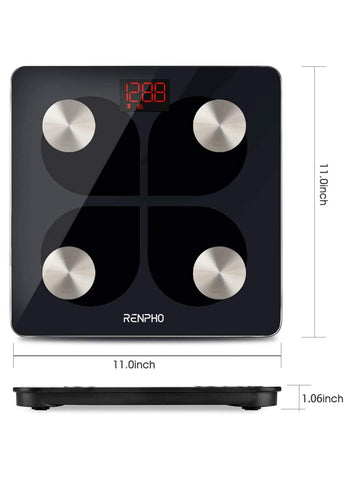 RENPHO USB Rechargeable Digital Bluetooth Weight Scale 396lbs