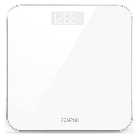 RENPHO RENPHO Digital Bathroom Scale Highly Accurate Body Weight Scale with Lighted LED Display Round Corner Design 400 lb,White - Core 1S | Best Price UAE | Dubai, Abu Dhabi