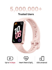 Band 10 Smartwatch, Compatible with iOS Android, Emotional Wellbeing Assistant, Fast Charging And Robust Battery Life, Comfortable Wearing, Pro-Level Sleep Analysis, Pink