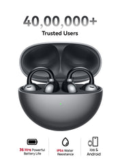 HUAWEI FreeClip Wireless Earphones, Bluetooth Earbuds, Futuristic Aesthetic Design, Feather-Like Wearing, Open-Ear Listening, Long Battery Life, iOS And Android Black | Best Price UAE | Dubai, Abu Dhabi