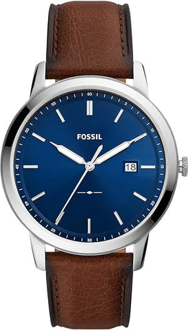 Fossil Men's Minimalist Stainless Steel Slim Casual Watch