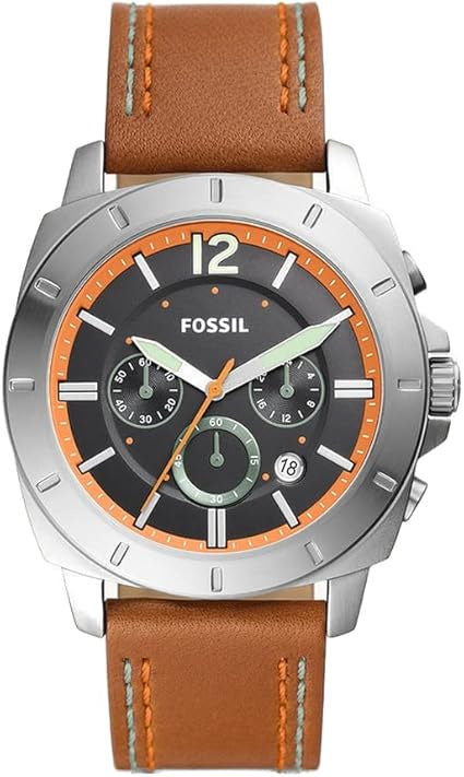 Fossil Privateer Sport Chronograph Brown Leather Watch - BQ2681