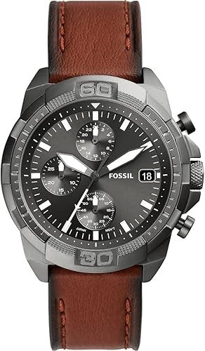 Fossil 44mm Bronson Mens Watch Fs5855, Smoke