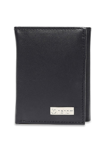 Inahom Inahom Tri-Fold Organised Wallet Flat Nappa Genuine and Smooth Leather Upper IM2021XDA0006-400-Navy Blue