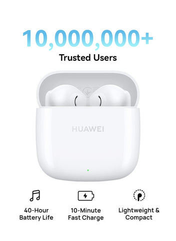 HUAWEI FreeBuds SE 2 In-ear Earphones, True Wireless Earbuds, 40-Hour Battery Life, IP54 Water and Dust Proof, Compact and Comfortable, Ceramic white | Best Price UAE | Dubai, Abu Dhabi