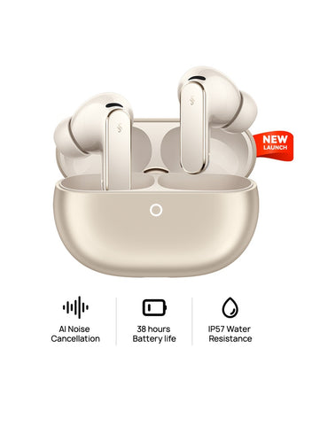 HUAWEI FreeBuds Pro 5 Wireless Earbuds, Dual-Engine AI Noise Cancellation for Business & Office, Secure Fit with Immersive Sound, Stable Calls, IP57 Waterproof for Sports, 38H Long Battery Life, Sand Sand