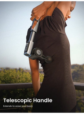 RENPHO Massage Gun with Adjustable Angles and Extension Handle Handheld Percussion Muscle Massager Deep Tissue with Portable Carry Case for Men Women Extend 2 | Best Price UAE | Dubai, Abu Dhabi