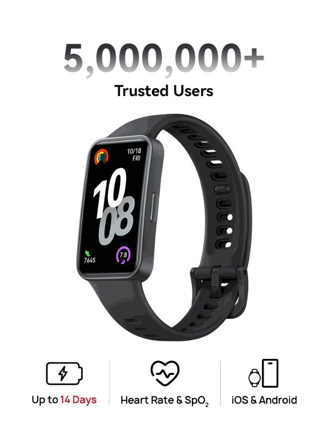 HUAWEI Band 10 Smartwatch, Compatible with iOS Android, Emotional Wellbeing Assistant, Fast Charging And Robust Battery Life, Comfortable Wearing, Pro-Level Sleep Analysis, Black | Best Price UAE | Dubai, Abu Dhabi