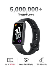 HUAWEI Band 10 Smartwatch, Compatible with iOS Android, Emotional Wellbeing Assistant, Fast Charging And Robust Battery Life, Comfortable Wearing, Pro-Level Sleep Analysis, Black | Best Price UAE | Dubai, Abu Dhabi