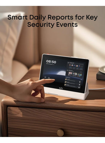 eufy Security eufy Smart Display E10, Smart Home Hub, 8" Control Panel, Compatible Devices, Four Views on One Screen, Instant Door Alerts, Daily Event Reports, One Tap Control