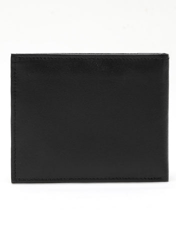 Inahom Inahom Bi-Fold Organised Wallet Flat Nappa Genuine and Smooth Leather Upper IM2021XDA0001-001-Black