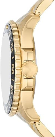 Fossil Blue GMT Gold-Tone Stainless Steel Watch - FS5990