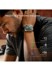 550 mAh Amazfit Bip Max 50mm Smartwatch, 2.07" AMOLED Display, 20 Days of Battery, GPS, 4GB Storage, Offline Maps, Fitness Tracker, Hybrid Training, 150+ Sports, HYROX Mode, 5 ATM for Android & iPhone, Silver silver