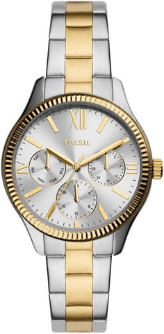 FOSSIL,WATCH,BQ3762,WOMEN,SILVER/GOLD,36MM,STAINLESS STEEL