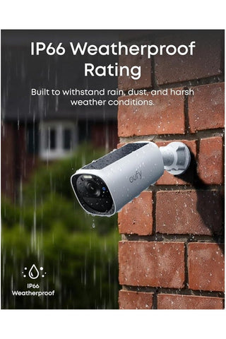eufy Security eufyCam E40 Add-On Camera Solar Security Camera Outdoor Wireless, Continuous Power, 2K Resolution Home Security Camera, MaxColour Night Vision, 13,000mAh Battery, No Monthly Fee
