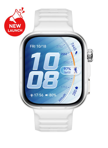 WATCH FIT 5 Pro Smartwatch, 44.5mm FullView Display, iOS & Android, upto10 Days Battery Life, Golf, Health Management, Sleep & Heart Monitor, ECG, NFC, Mini Work-out, White