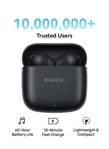 HUAWEI FreeBuds SE 2 In-ear Earphones, True Wireless Earbuds, 40-Hour Battery Life, IP54 Water and Dust Proof, Compact and Comfortable, Graphite Black | Best Price UAE | Dubai, Abu Dhabi
