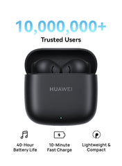 HUAWEI FreeBuds SE 2 In-ear Earphones, True Wireless Earbuds, 40-Hour Battery Life, IP54 Water and Dust Proof, Compact and Comfortable, Graphite Black | Best Price UAE | Dubai, Abu Dhabi