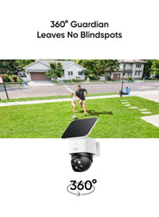 eufy Security SoloCam S340, Solar Security Camera, Wireless Outdoor Camera, 360° Pan & Tilt Surveillance, No Blind Spots, 2.4 GHz Wi-Fi, No Monthly Fee, HomeBase S380 Compatible | Best Price UAE