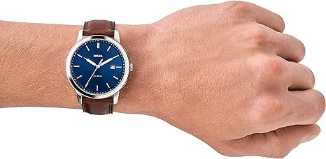 Fossil Men's Minimalist Stainless Steel Slim Casual Watch