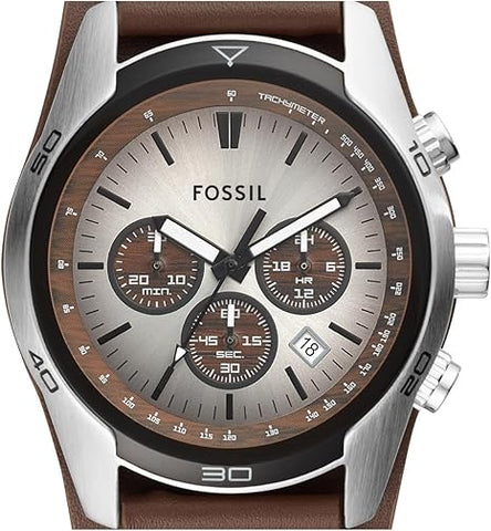 Fossil Coachman Men's Watch with Genuine Leather Bracelet Cuff