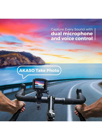Akaso AKASO Brave 7 Action Camera 4K60FPS 20MP with 256GB U3 MicroSDXC Memory Card, Waterproof Camera with Touch Screen IPX8 33FT EIS 2.0 Upgraded Version | Best Price UAE | Dubai, Abu Dhabi